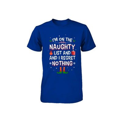 I'm On The Naughty List Funny Christmas Youth-Youth Shirt-