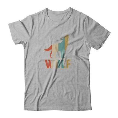 Classic Vintage Retro Style Wolf-T-Shirt & Tank Top-Premium T-Shirt-Heather Gray