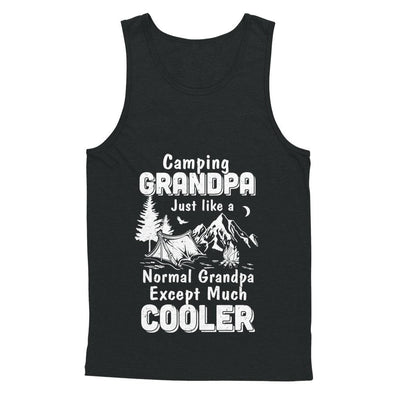 Camping Grandpa Except Much Cooler-T-Shirt & Hoodie-Unisex Tank-Black