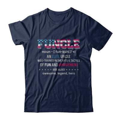 Veteran Funcle Fun Uncle Definition Military-T-Shirt & Hoodie-Classic T-Shirt-Navy