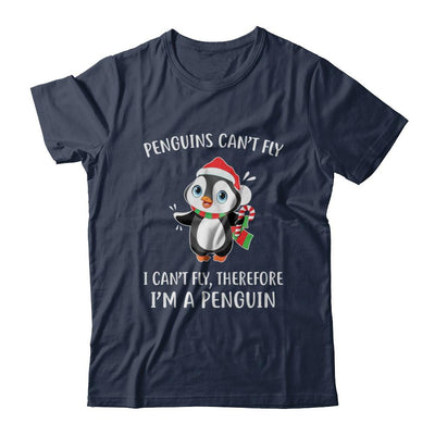 Funny Penguin I Can't Fly Christmas Gift-T-Shirt & Sweatshirt-Classic T-Shirt-Navy