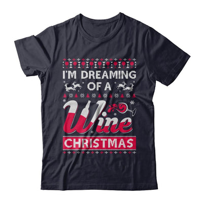 I'm Dreaming Of The Wine Christmas Sweater-T-Shirt & Sweatshirt-Premium T-Shirt-Midnight Navy