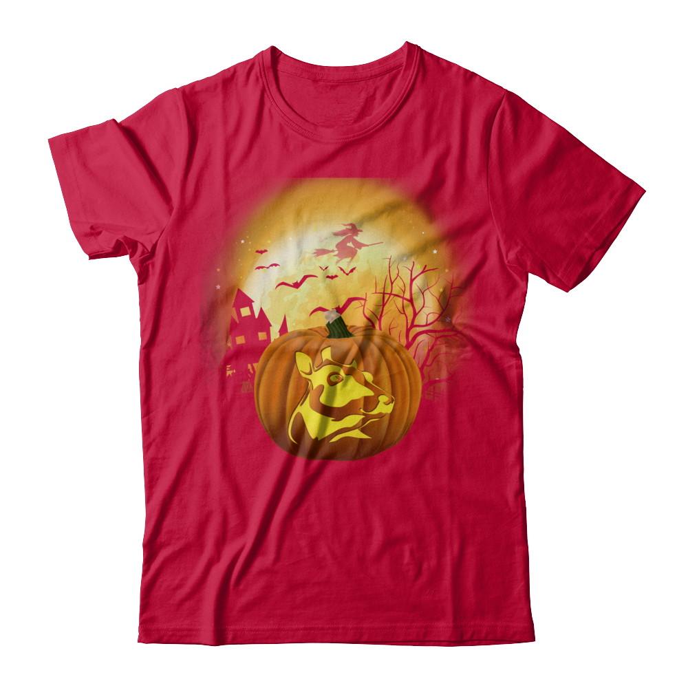 Pumpkin Cow Halloween Human Costume-T-Shirt & Hoodie-Classic T-Shirt-Red