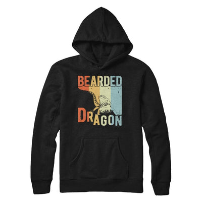 Vintage Retro Bearded Dragon-T-Shirt & Hoodie-Pullover Hoodie-Black