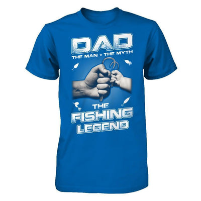 Dad The Man The Myth The Fishing Legend-T-Shirt & Hoodie-Classic T-Shirt-Royal