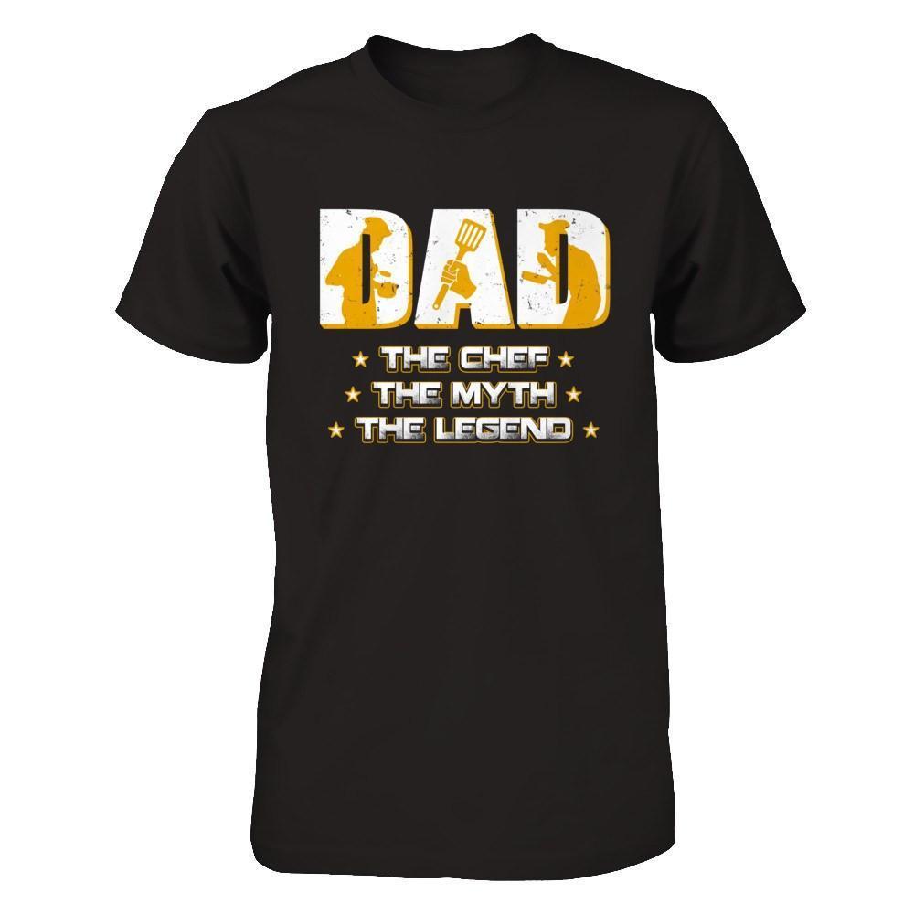 Dad The Chef The Myth The Legend-T-Shirt & Hoodie-Classic T-Shirt-Black