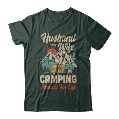 Husband And Wife Camping Partners For Life Camping-T-Shirt & Hoodie-Classic T-Shirt-Forest Green