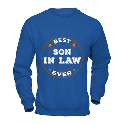 Best Son In Law Ever-T-Shirt & Hoodie-Crewneck Sweatshirt-Royal