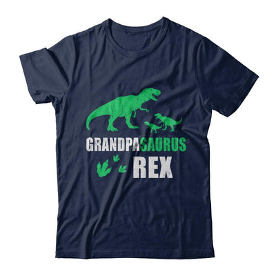 Grandpasaurus Grandpa Saurus Dinosaur T-Rex-T-Shirt & Hoodie-Classic T-Shirt-Navy