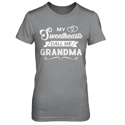 My Sweethearts Call Me Grandma-T-Shirt & Hoodie-Women's T-Shirt-Sport Grey