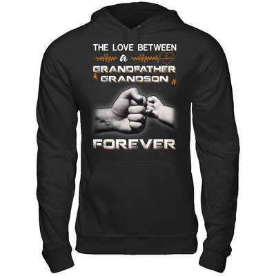 The Love Between A Grandfather And Grandson Is Forever-T-Shirt & Hoodie-Pullover Hoodie-Black