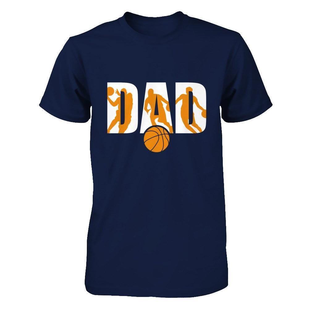 Basketball Dad Father's Day-T-Shirt & Hoodie-Classic T-Shirt-Navy
