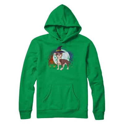 Cute Halloween Chihuahua Puppy Pumpkins-T-Shirt & Sweatshirt-Pullover Hoodie-Irish Green