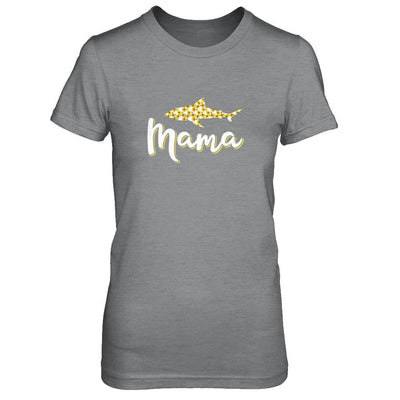 Sunflower Mama Shark Flowers Mothers Day Gift-T-Shirt & Tank Top-Women's T-Shirt-Sport Grey