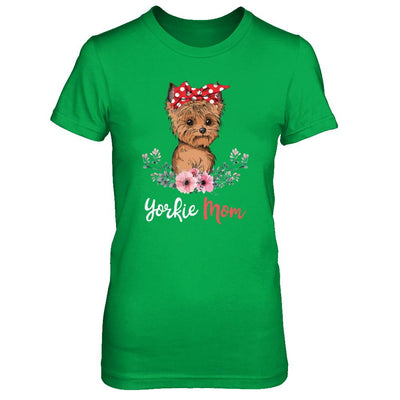 Yorkie Mom Gift For Women Dog Lover-T-Shirt & Hoodie-Women's T-Shirt-Irish Green