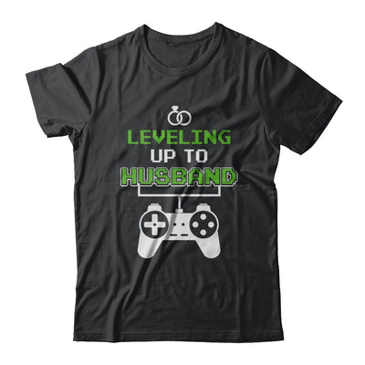Funny Fiance Leveling Up To Husband For Groom-T-Shirt & Hoodie-Classic T-Shirt-Black