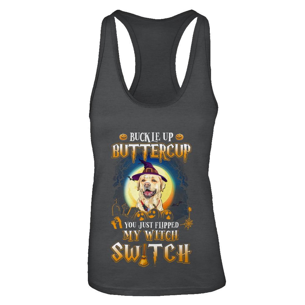 Buckle Up Buttercup Halloween Witch Labrador Costume