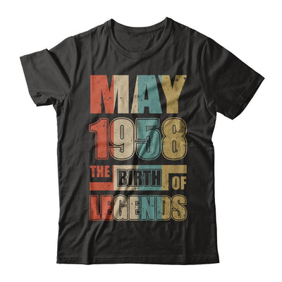 Vintage Retro May 1958 Birth Of Legends 63th Birthday-T-Shirt & Hoodie-Premium T-Shirt-Black