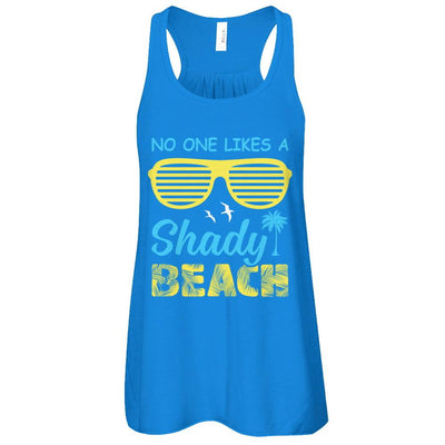 No One Likes A Shady Beach-T-Shirt & Tank Top-Women's Flowy Racerback Tank-True Royal