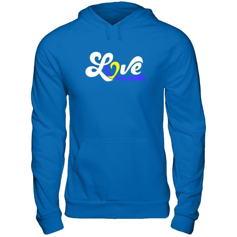 Love Down Syndrome Awareness-T-Shirt & Hoodie-Pullover Hoodie-Royal