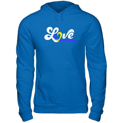 Love Down Syndrome Awareness-T-Shirt & Hoodie-Pullover Hoodie-Royal