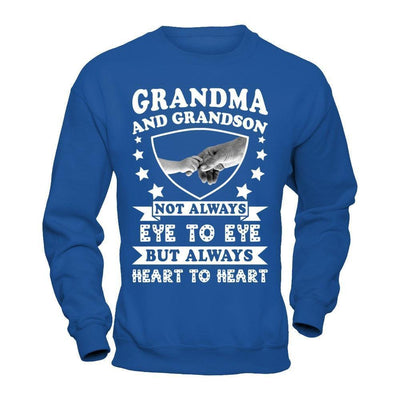 Grandma And Grandson Not Always Eye To Eye-T-Shirt & Hoodie-Crewneck Sweatshirt-Royal