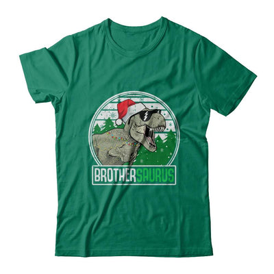 Brothersaurus Brother Dinosaur T-Rex Family Christmas-T-Shirt & Sweatshirt-Classic T-Shirt-Kelly Green