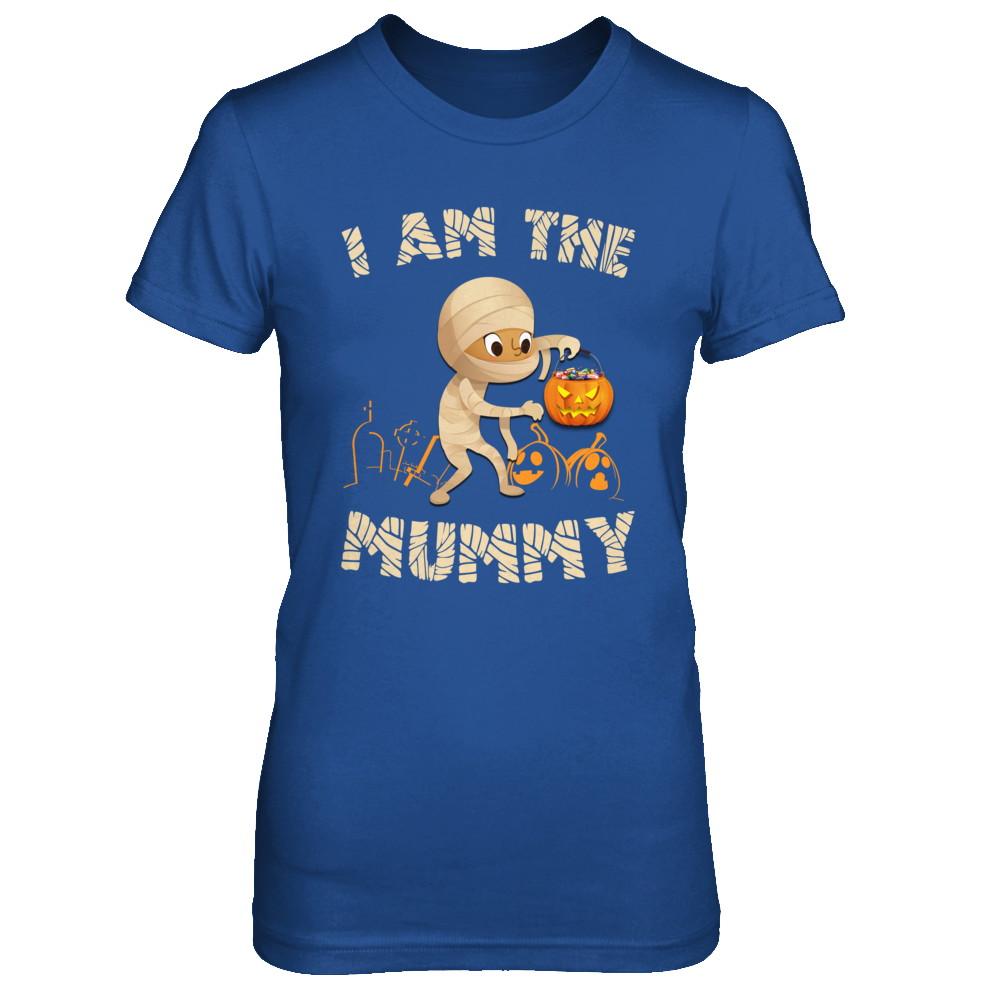 Matching Halloween Costume I Am The Mummy Mom-T-Shirt & Hoodie-Women's T-Shirt-Royal