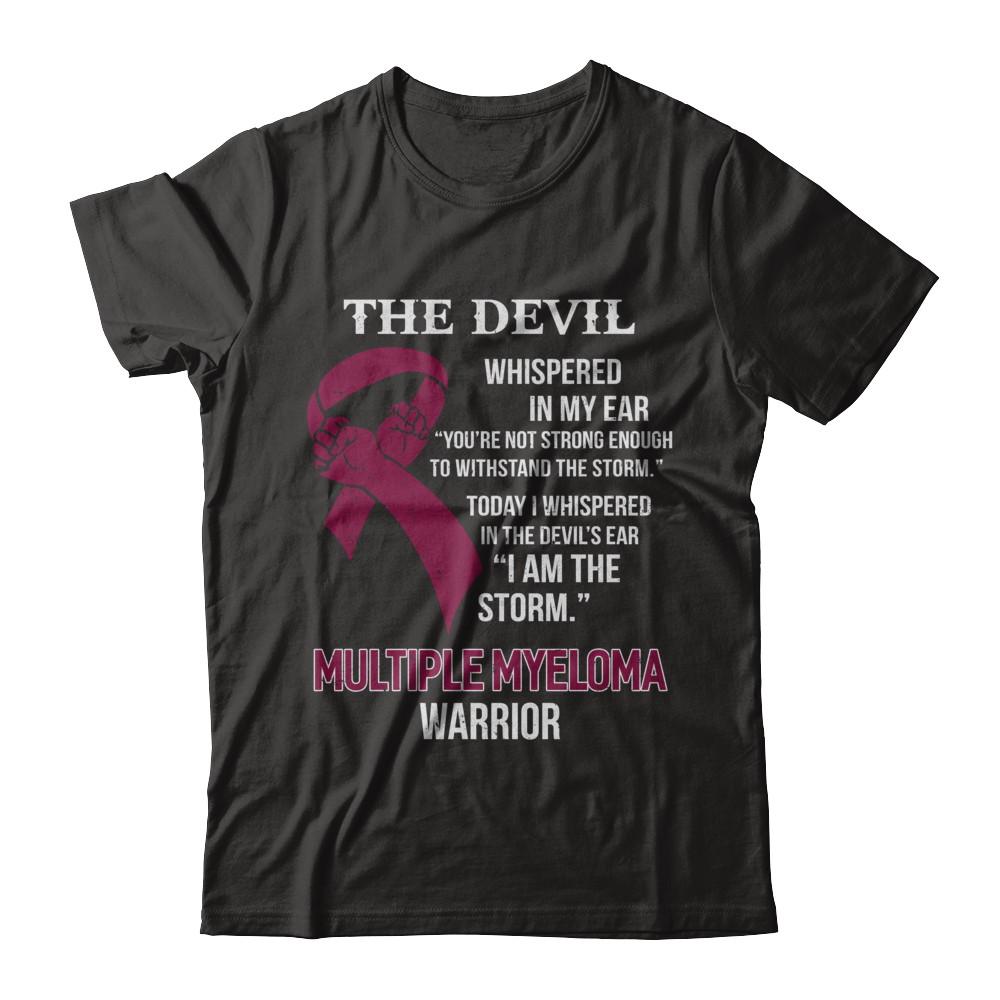 I Am The Storm Support Multiple Myeloma Awareness Warrior Gift-T-Shirt & Hoodie-Classic T-Shirt-Black