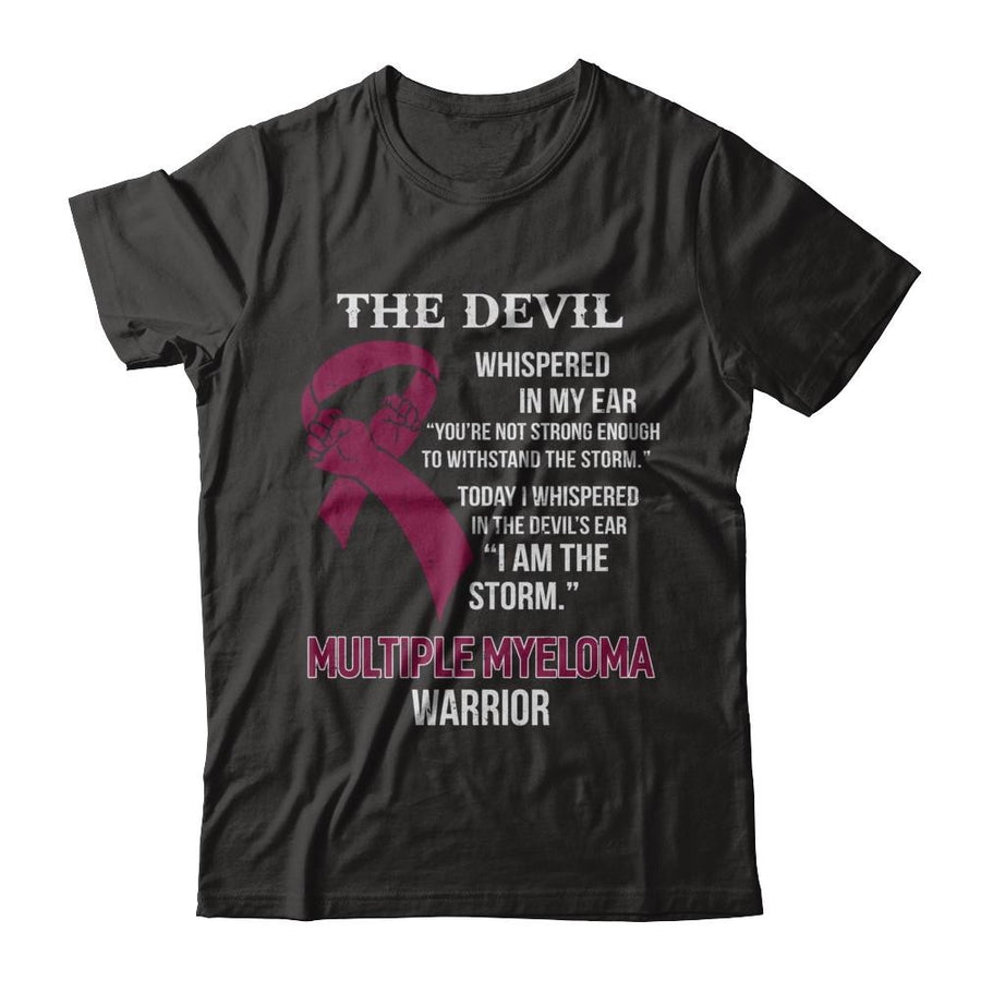 I Am The Storm Support Multiple Myeloma Awareness Warrior Gift-T-Shirt & Hoodie-Classic T-Shirt-Black