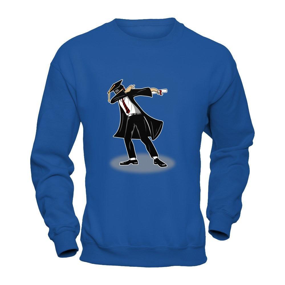 Funny Dabbing Senior College High School Graduation 2018-T-Shirt & Hoodie-Crewneck Sweatshirt-Royal