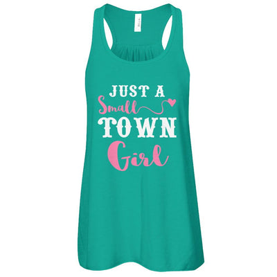 Just A Small Town Girl-T-Shirt & Tank Top-Women's Flowy Racerback Tank-Kelly