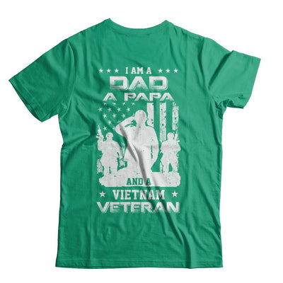 I'm A Dad A Papa And A Vietnam Veteran-T-Shirt & Hoodie-Classic T-Shirt-Kelly Green