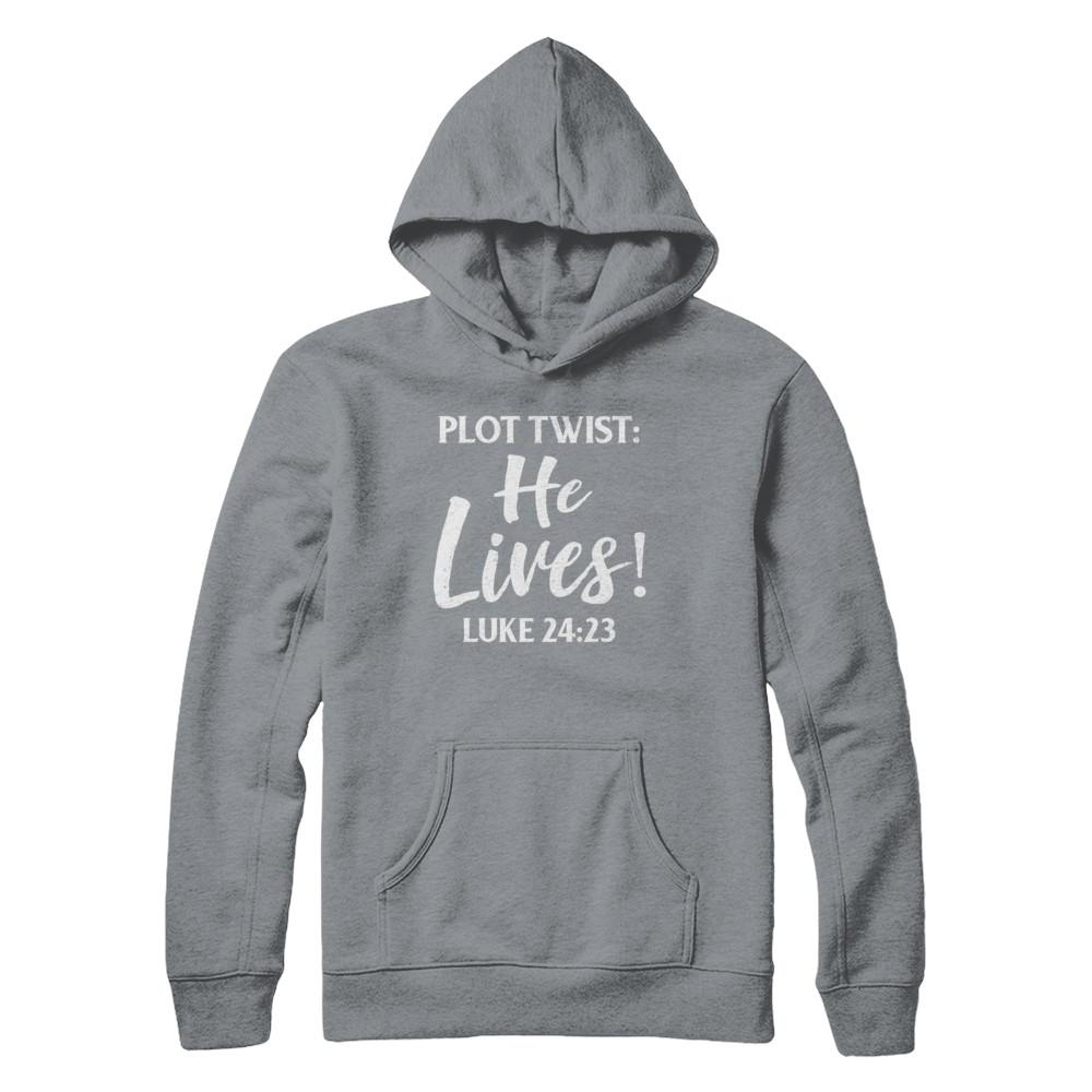 Plot Twist He Lives Christian-T-Shirt & Hoodie-