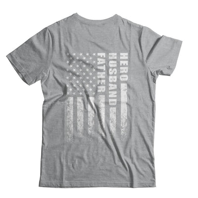 Veteran Soldier Husband Dad Hero Fathers Day Gift-T-Shirt & Hoodie-Classic T-Shirt-Sport Grey