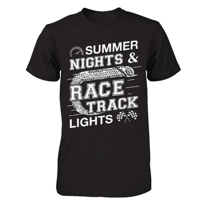 Summer Nights Race Track Lights-T-Shirt & Hoodie-Premium T-Shirt-Black