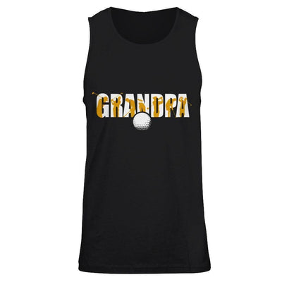Golf Grandpa Father's Day-T-Shirt & Hoodie-Unisex Tank-Black