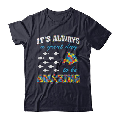 Autism It's Always A Great Day To Be Amazing-T-Shirt & Hoodie-Premium T-Shirt-Midnight Navy