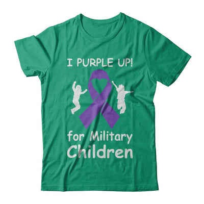 I Purple Up For Month Of The Military Child-T-Shirt & Hoodie-Classic T-Shirt-Kelly Green