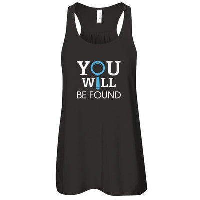 You Will Be Found-T-Shirt & Tank Top-Women's Flowy Racerback Tank-Black