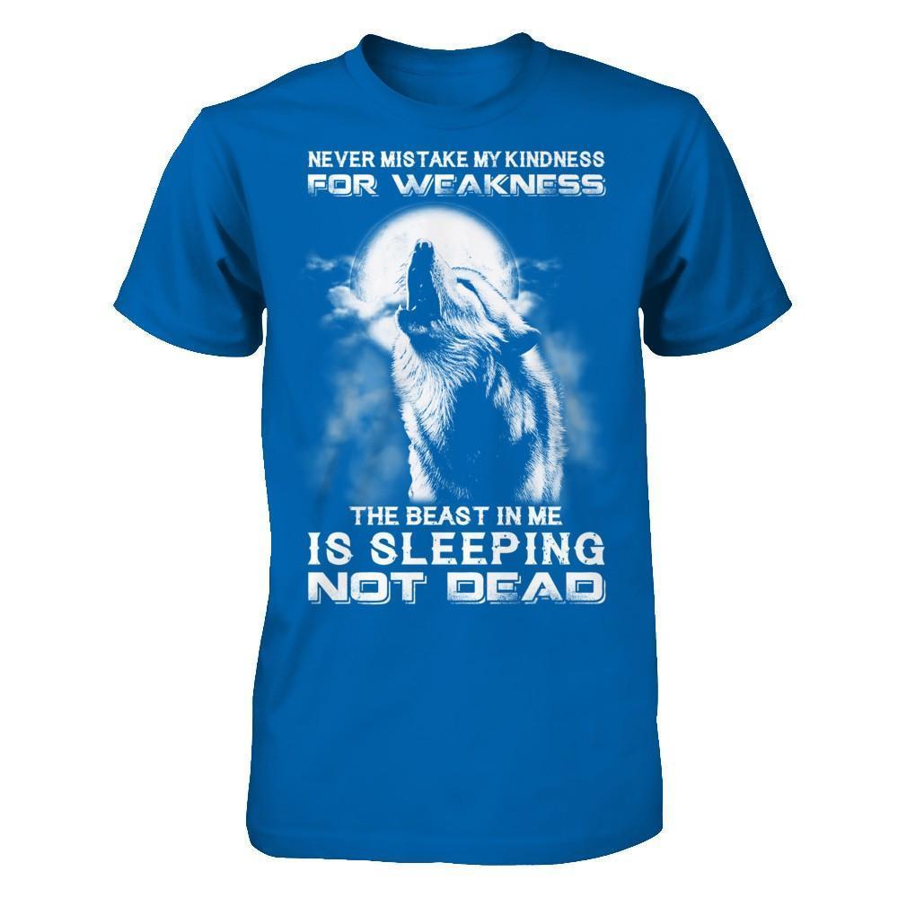 The Wolves The Beast In Me Is Sleeping Not Dead-T-Shirt & Hoodie-Classic T-Shirt-Royal