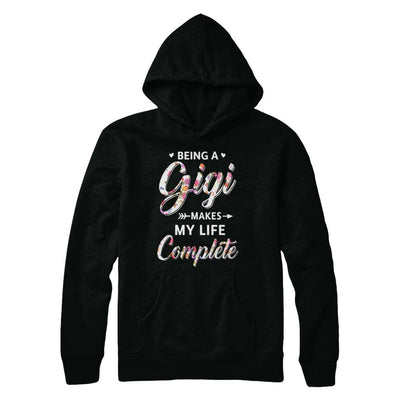 Being A Gigi Makes My Life Complete Mothers Day-T-Shirt & Hoodie-Pullover Hoodie-Black