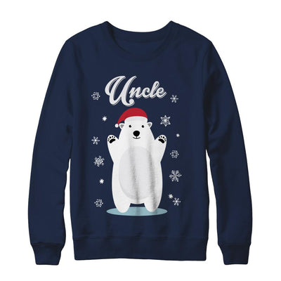 Uncle Bear Christmas Santa Pajamas-T-Shirt & Sweatshirt-Crewneck Sweatshirt-Navy