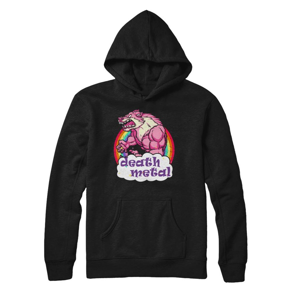 Bear Werewolf Death Metal-T-Shirt & Hoodie-Pullover Hoodie-Black