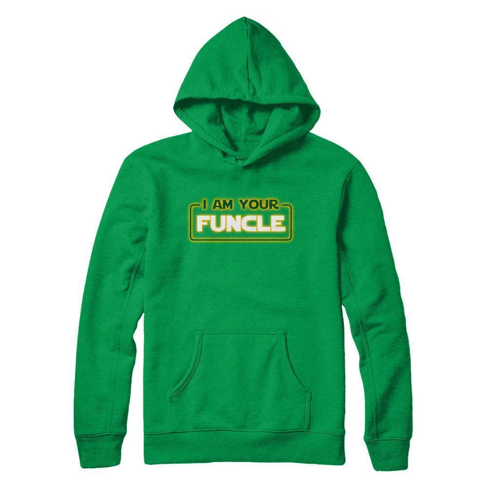 I Am Your Funcle Funny Uncle-T-Shirt & Sweatshirt-Pullover Hoodie-Irish Green