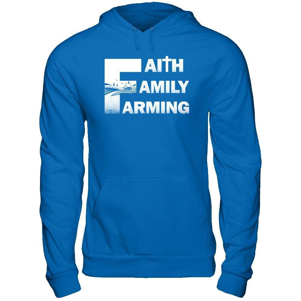 Faith Family Farming Farmer-T-Shirt & Hoodie-Pullover Hoodie-Royal