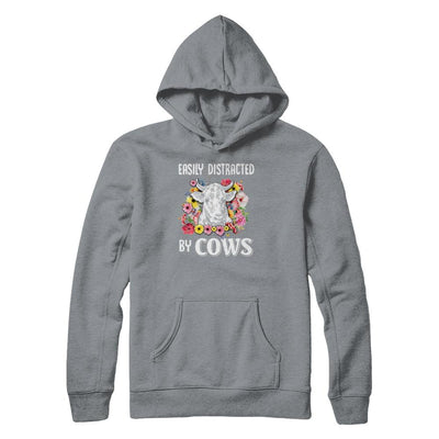Easily Distracted By Cows-T-Shirt & Tank Top-Pullover Hoodie-Light Steel