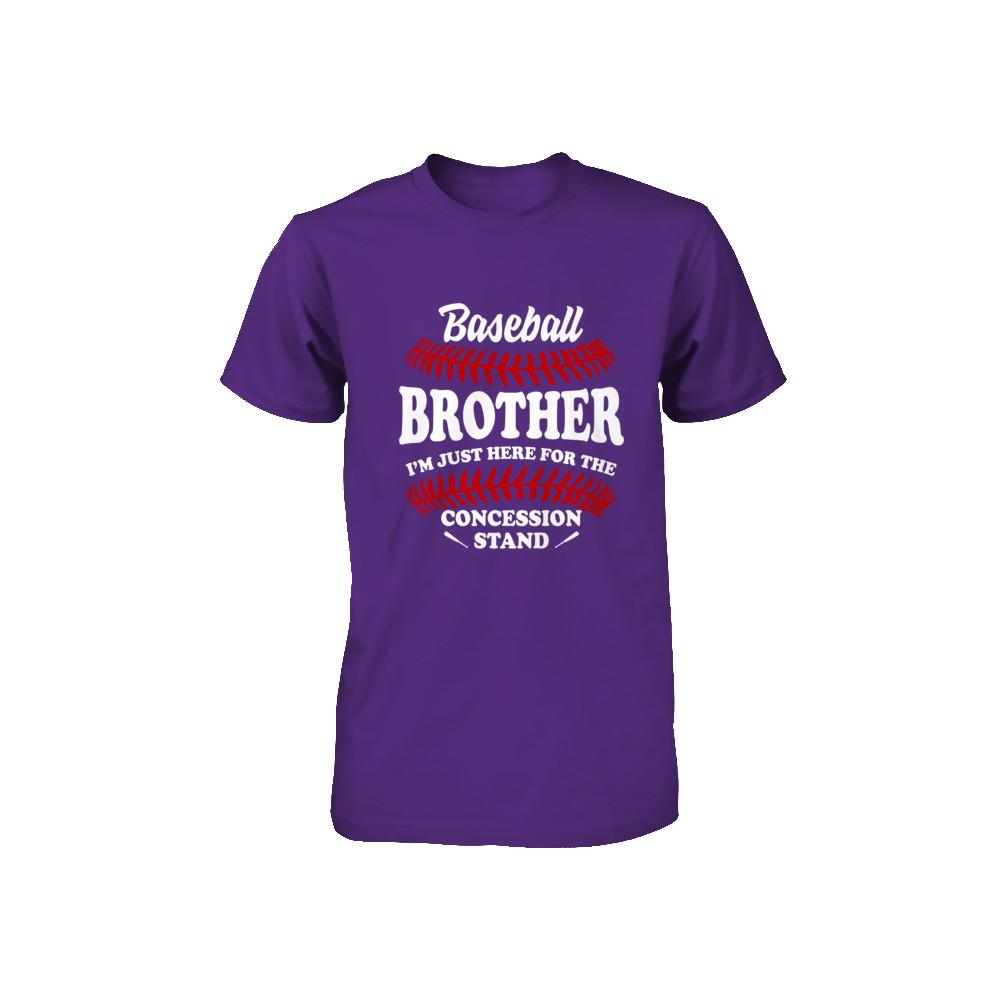 Baseball Brother I'm Just Here For The Concession Stand Youth-Youth Shirt-