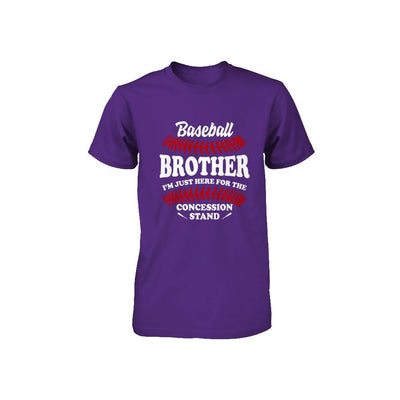 Baseball Brother I'm Just Here For The Concession Stand Youth-Youth Shirt-
