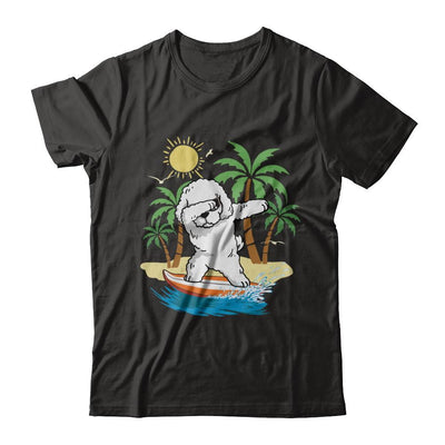 Summer Vacation Dabbing Poodle Surfing Surfboard Gift-T-Shirt & Hoodie-Classic T-Shirt-Black